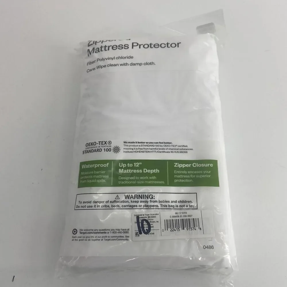 Target White Room Essentials Queen Mattress Cover Protector Zip NEW